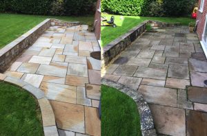 how to clean Indian Sandstone